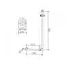 Image de KEUCO PLAN Care hoekgreep met doucheglijstang, breedte 565mm, hoogte 1265mm, 34906010411