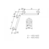 Image de KEUCO PLAN Care douche- en badgreep, links 597mm, rechts 797mm, 34911014600