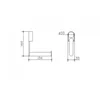 Image de KEUCO PLAN Care toiletrolhouder, stijf, kan gemonteerd worden op schuine handgreep, 34962010000