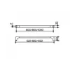 Image de Keuco Edition 11 - Handdoekhouder, lengte 100 cm, chroom 11101011000