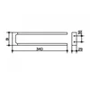 Image de Keuco Edition 11 - Handdoekhouder dubbel, lengte 34 cm, chroom 11119010000
