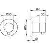 Image de Keuco Stopkraan wandinbouw voor 1 verbruiker, 59541011001