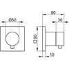 Image de Keuco Stopkraan wandinbouw voor 1 verbruiker, 59541011002