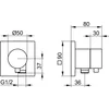 Image de Keuco Stopkraan wandinbouw voor 1 verbruiker met slangaansluiting, 59541011102