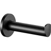 Image de KEUCO Vervangende rolhouder van metaal, zwart mat gepoedercoat, wc-rolhouder voor badkamer en gastentoilet, 1 rol, toiletrolhouder, Plan Black Selection