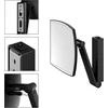 Image de KEUCO Wand-Make-Up-Spiegel met zwenkarm, LED-verlichting, 5-voudige vergroting, tuimelschakelaar, 20 x 20 cm, hoekig, zwart mat, tuimelschakelaar, Cosmetische spiegel iLook_Move