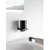 Image de KEUCO Edition 11 Zeepdispenser 180 ml   mat zwart metaal   navulbaar   met glas   wandmontage   inclusief bevestiging