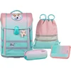 Image de McNeill Schooltas Ergo Perfecto Schoolbag Set 5-delig Gradient Strawberry Mintgroen