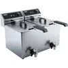 Image de Gastro elektrische dubbele friteuse 2x 8 liter 2x 3000 watt