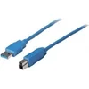 Image de shiverpeaks 3 m USB 3.0 USB-kabel USB 3.2 Gen 1 (3.1 Gen 1) USB A USB B Blauw