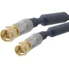 Image de shiverpeaks SP80092 coax-kabel 1,5 m F-Stecker RG-59/U Blauw, Chroom
