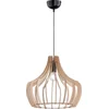 Image de REALITY WOOD - Hanglamp - Houtkleur - E27 - Binnenverlichting