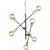 Image de TRIO CROSS - Hanglamp - Zwart mat - excl. 6x E27 6 W - Zwenkbaar - Plafondbevestiging - In hoogte verstelbaar