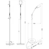 Image de Vloerlamp Trio Leuchten Bergamo - Nikkel
