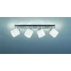 Image de REALITY TOMMY - Opbouwspot - Nikkel mat - excl. 4x E14 - Witte kap