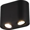 Image de TRIO COOKIE - Plafondlamp - Zwart mat - excl. 2x GU10 4,9 W - Verlichting omhoog en omlaag - Niet dimbaar