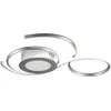 Image de TRIO JIVE - Plafondlamp - Nikkel mat - incl. 1x SMD 36W - Licht apart schakelbaar - Afstandsbediening - Geintegreerde dimmer - Traploos instelbare lichtkleur - Nachtlampje - Wand- en plafondmontage - Lichtbron niet vervangbaar