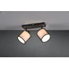 Image de Trio leuchten - LED Plafondspot - Plafondverlichting - E14 Fitting - 2-lichts - Rechthoek - Zwart - Aluminium