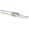 Image de Reality - LED Plafondlamp - Plafondverlichting - 30W - Aanpasbare Kleur - Afstandsbediening - Dimbaar - Rechthoek - Nikkel - Aluminium