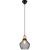 Image de Reality - LED Hanglamp - Hangverlichting - E27 Fitting - 1-lichts - Rond - Zwart - Aluminium