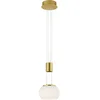 Image de Trio leuchten - LED Hanglamp - Hangverlichting - 8W - 1-lichts - Warm Wit 3000K - Dimbaar - Rond - Goud - Aluminium