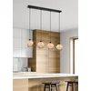 Image de Reality - LED Hanglamp - Hangverlichting - E27 Fitting - 4-lichts - Rechthoek - Bruin - Aluminium