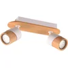 Image de TRIO ARUNI - Spot - Houtkleurig met wit - excl. 2x GU10 4,5W