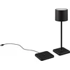 Image de REALITY FERNANDEZ - Tafellamp - Zwart mat - incl. 1x SMD 1,5W - incl. Laadstation - Oplaadbaar - Snoerloos - Buitenverlichting - IP54