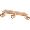 Image de TRIO ARUNI - Spot - Houtkleurig met wit - excl. 3x GU10 4,5W