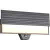 Image de LED Tuinverlichting - Wandlamp Buitenlamp - Trio Riza - 10W - Warm Wit 3000K - Bewegingssensor - Waterdicht IP65 - Antraciet - Aluminium