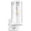 Image de LED Tuinverlichting - Buitenlamp - Wandlamp - Trio Tino - E27 Fitting - Bewegingssensor - Mat Wit - Aluminium