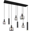 Image de TRIO MATARO - Hanglamp - Zwart mat - excl. 2x E27 4,9 W - Plafondbevestiging - In hoogte verstelbaar