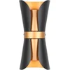 Image de TRIO COAT - Wandlamp - Zwart-goud - excl. 2x GU10 4,9 W -