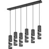Image de 6-lichts koker hanglamp Stream zwart - 364000632