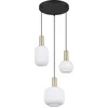 Image de TRIO DIVA - Hanglamp - Messing mat - Wit glas - excl. 3x E27 8,5 W - Plafondbevestiging - In hoogte verstelbaar