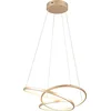 Image de TRIO DARVIN - Hanglamp - Goud - incl. 1x SMD 34 W - Instelbare lichtkleur - Dimbaar met schakelaar - Plafondbevestiging - Niet geschikt voor externe dimmer - In hoogte verstelbaar - DIP - Schakelaar