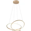 Image de TRIO DARVIN - Hanglamp - Goud - incl. 1x SMD 52 W - Instelbare lichtkleur - Dimbaar met schakelaar - Plafondbevestiging - Niet geschikt voor externe dimmer - In hoogte verstelbaar - DIP - Schakelaar