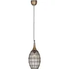 Image de TRIO SORAYA - Hanglamp - Oud messing - excl. 1x E27 4 W - Plafondbevestiging - In hoogte verstelbaar
