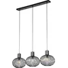 Image de TRIO GILA - Hanglamp - Zwart mat - excl. 3x E27 4 W - Plafondbevestiging - In hoogte verstelbaar