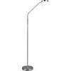 Image de REALITY MORENO - Vloerlamp - Nikkel mat - Oplaadbaar - incl. 1x SMD 3 W - Sensor dimmer - Instelbare lichtkleur - Flexibel - Geheugenfunctie - Accuvoeding - USB-C aansluiting - Inclusief oplaadstation