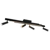 Image de TRIO ZENO - Plafondlamp - Zwart mat - incl. 4x SMD 5,5 W - Licht apart schakelbaar - Afstandsbediening - Geintegreerde dimmer - Traploos instelbare lichtkleur - Plafondbevestiging - Niet geschikt voor externe dimmer - Geheugenfunctie - Uitschuifbaar