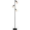 Image de REALITY CADIZ - Vloerlamp - Zwart mat - excl. 3x E14 4 W - Voetschakelaar