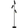 Image de TRIO SOKA - Vloerlamp - Zwart mat - excl. 3x GU10 5 W - Voetschakelaar