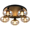 Image de REALITY DIVINA - Plafondlamp - Amber - excl. 5x E14 4 W - Plafondbevestiging