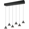 Image de TRIO ROMEO - Hanglamp - Zwart mat - incl. 6x SMD 7 W - Plafondbevestiging - Traploos in hoogte verstelbaar - DIP - Schakelaar - Niet dimbaar