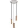 Image de TRIO SOKA - Hanglamp - Mokka - excl. 3x GU10 5 W - Plafondbevestiging - In hoogte verstelbaar