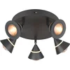 Image de TRIO ROMEO - Plafondlamp - Zwart mat - incl. 5x SMD 7 W - Zwenkbaar - Plafondbevestiging - DIP - Schakelaar
