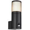 Image de TRIO VOLGA - Wandlamp - Antraciet - excl. 1x E27 4 W - Bewegingssensor - Wandmontage - Buitenverlichting - IP54