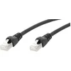 Image de Telegärtner 100009370 RJ45 Netwerkkabel, patchkabel CAT 5e F/UTP 25.00 m Zwart Vlambestendig, Snagless 1 stuk(s)