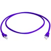 Image de Telegärtner 100008301 RJ45 Netwerkkabel, patchkabel CAT 6A S/FTP 2.00 m Lila Vlambestendig, Snagless, Pair afscherming,